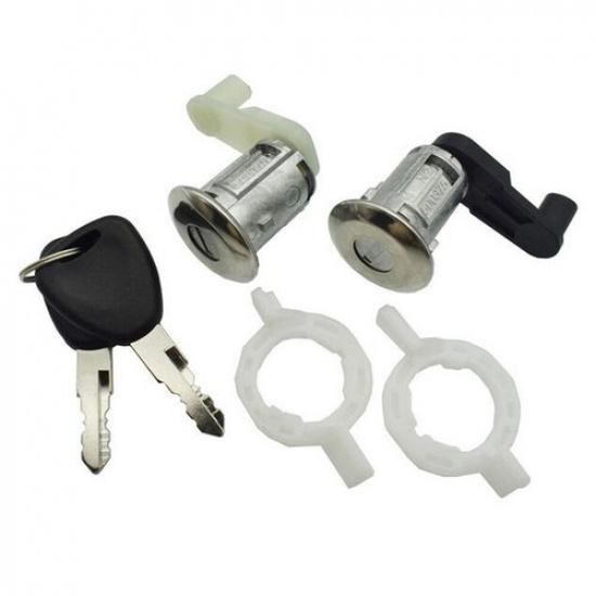 Car Left+Right Car Door Lock Barrel Cylinder 7701468981 7701468982 For Renault