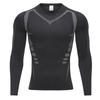 Cross-border PRO Men's Quick-Dry Sports Tights: High Elastic, Sweat-Absorbent, Long-Sleeved Fitness & Cycling Shirt