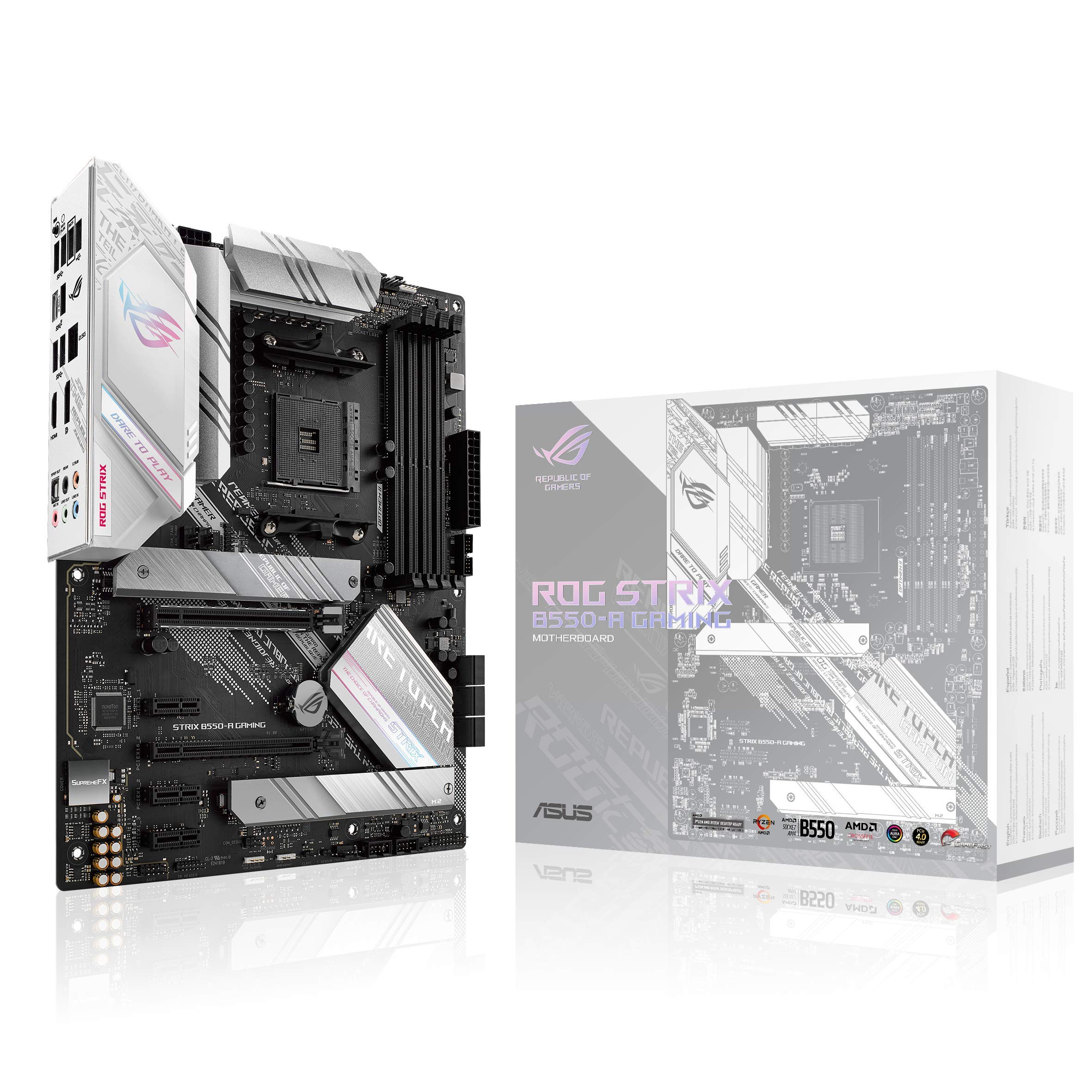 

ASUS AMD B550, сумісна з роз ємом AM4, ROG STRIX GAMING B550-A [ATX]