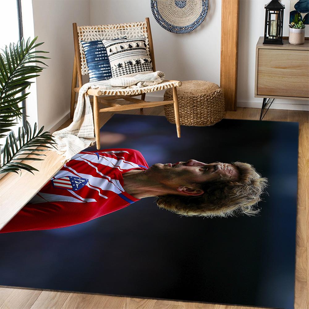 Atletico Madrid Player Floor Mat Design for Game Room Hallway Study room Bedrooms Anti-slip Rug Decorate Offices