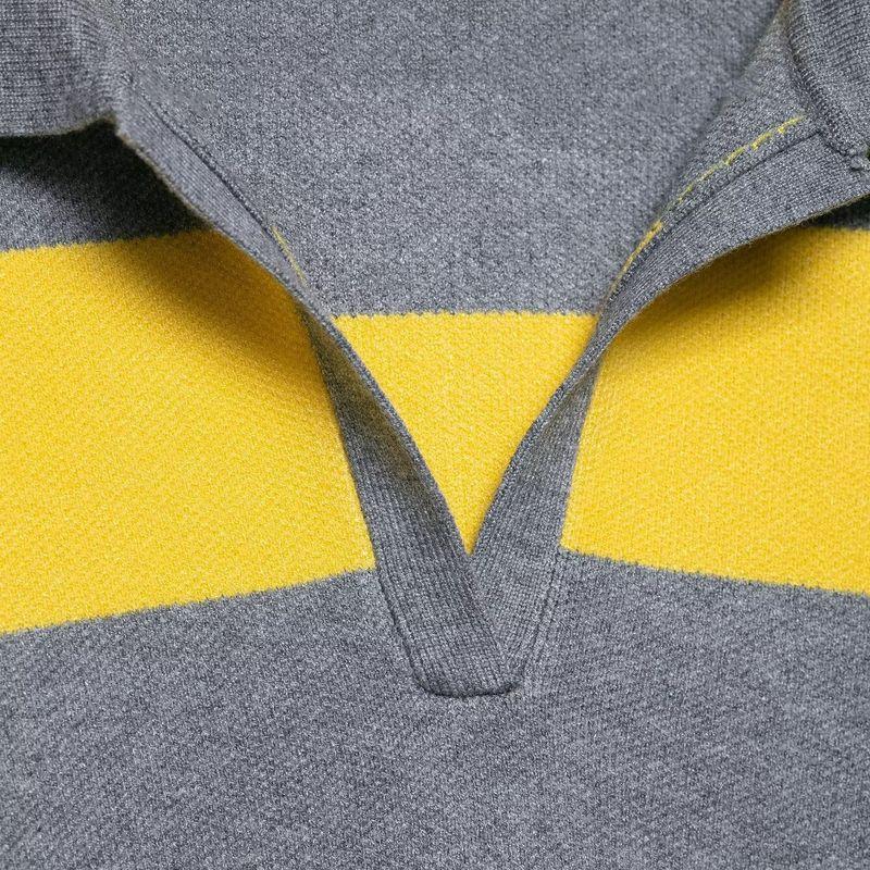 Autumn New Arrival Fashion Wind Foreign Trade Women's Clothing Fashion Minimalist Stripes Polo Shirt Collar Sweater 5536162