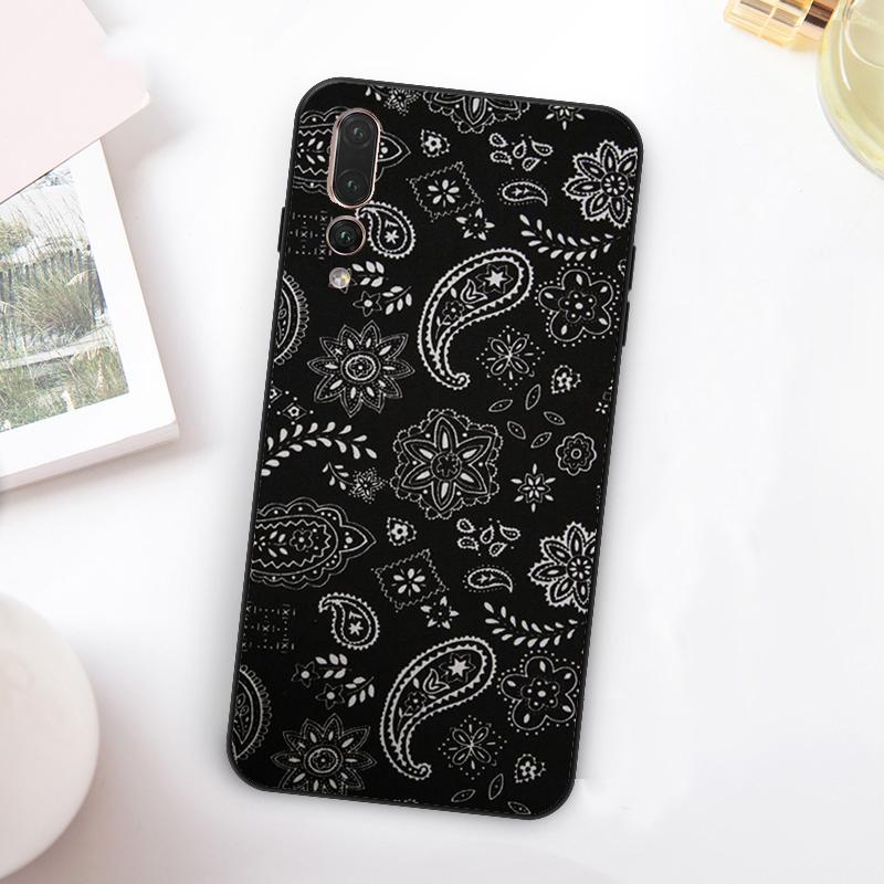 

Бесшовный узор Бандана Для Huawei Nova Y73 Y72 Y90 Y70 Y60 Y91 Y61 12s 12i 11i 8i 9 10 SE P60 P30 Pro P40 Lite Чехол Huawei Nova 3i