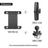 Heavy-Duty Outdoor Tablet Stand with U-bolt Round Tube Mount for 7-14 Inch Tablets