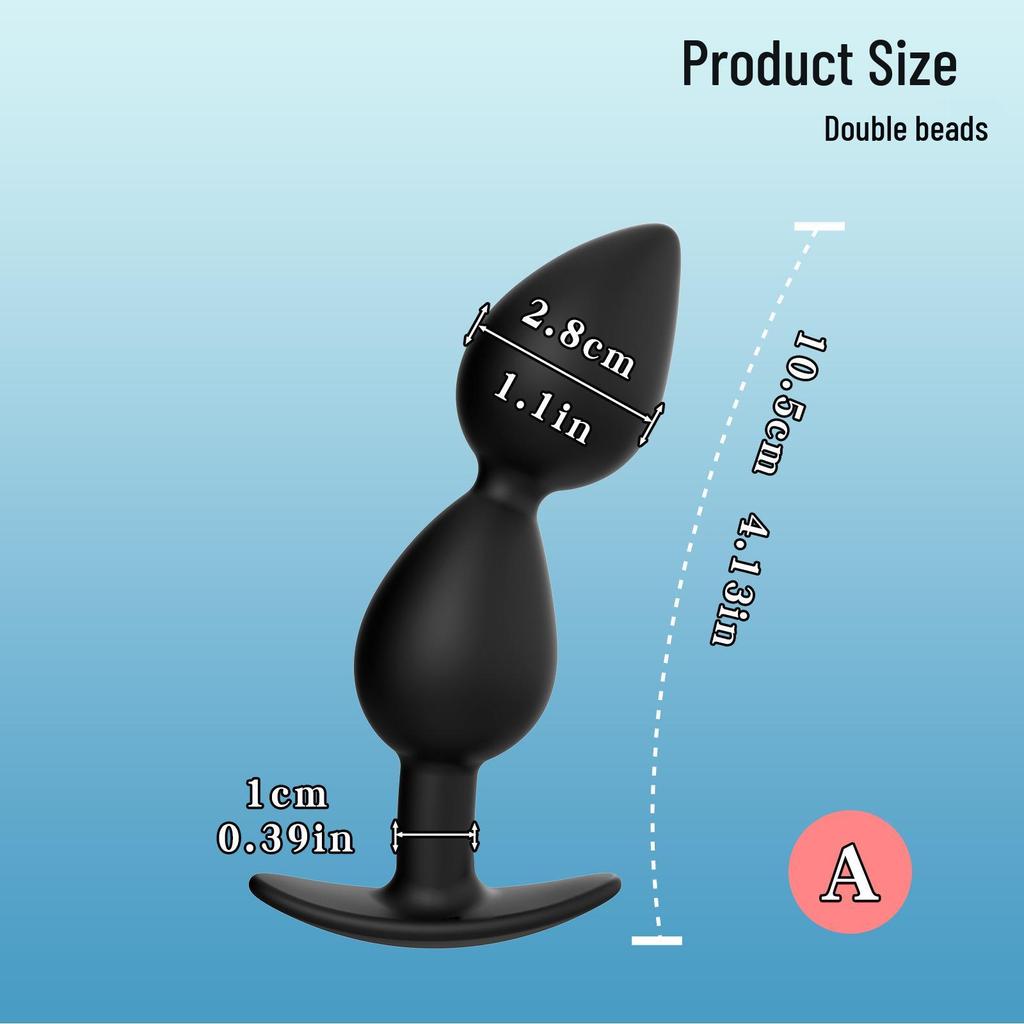 Wearable Silicone Anal Dilator Roller with Steel Ball for Men and Women.