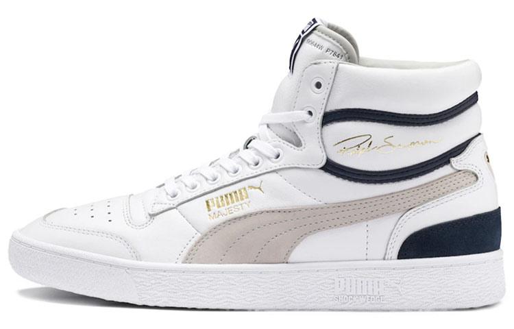 PUMA Ralph Sampson Mid Og White Grey Violet Peacoat 370718-01 39