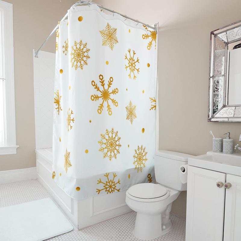 TU Shower Curtain Waterproof Vintage Floral Pattern Bathroom Decor Farmhouse Style Fabric Backdrop Washable Modern Home Textile