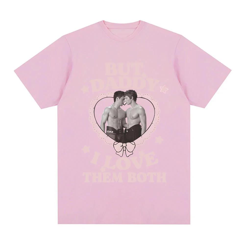 Heated Rivalry Hockey But Daddy I Love Them Both Shirt 2026 NEW Cotton Comfortable TEE Casual High Quality Round Neck Soft Tees