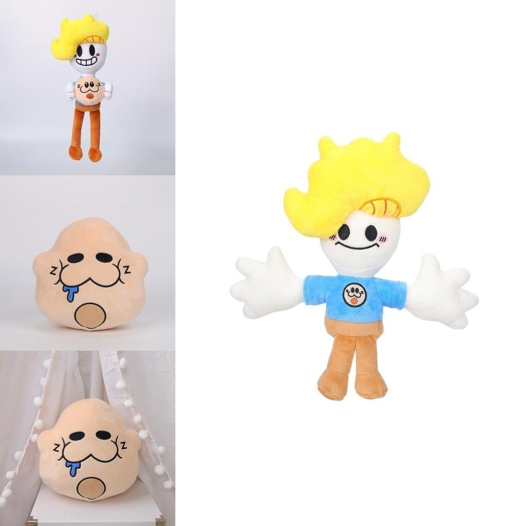 Plyšák Bryson a Ham Super Chlapec se žlutými vlasy Přizpůsobitelná krátká plyšová hračka