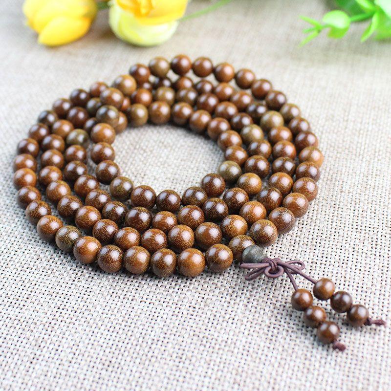 

Пара. Браслет из бусин Будды 8 мм для мужчин и женщин из золотого сандала [Ordinary] About 108 beads with a diameter of 8mm