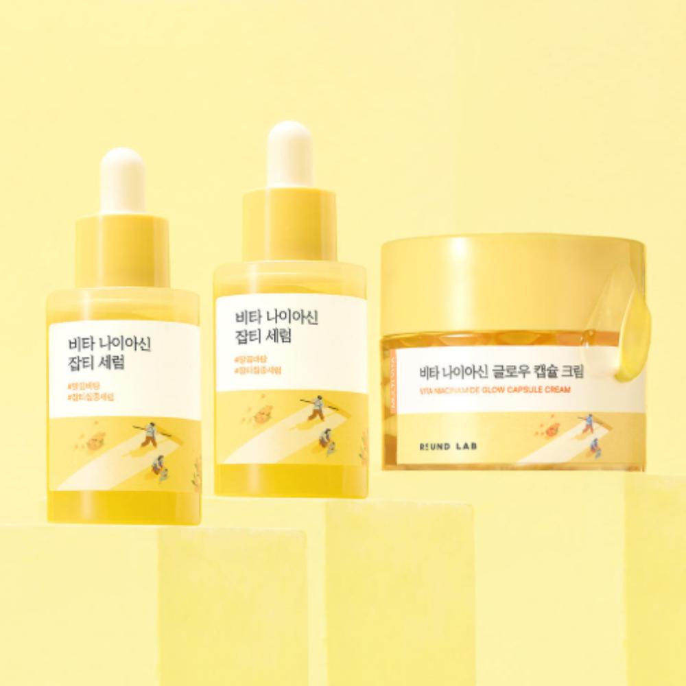 Round Lab Vita Niacin Blemish Serum 30ml (2pcs) + Vita Niacin Capsule Cream 50ml Set