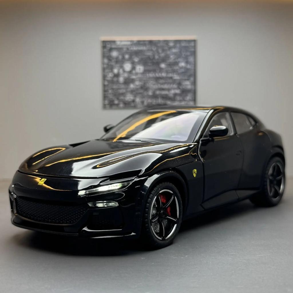 1:24  1:22 SF90XX Purosangue FVU SP3 Rafa FXXK Sport Car High Simulation Diecast Metal Alloy Model Car Sound Light Pull Back Toy