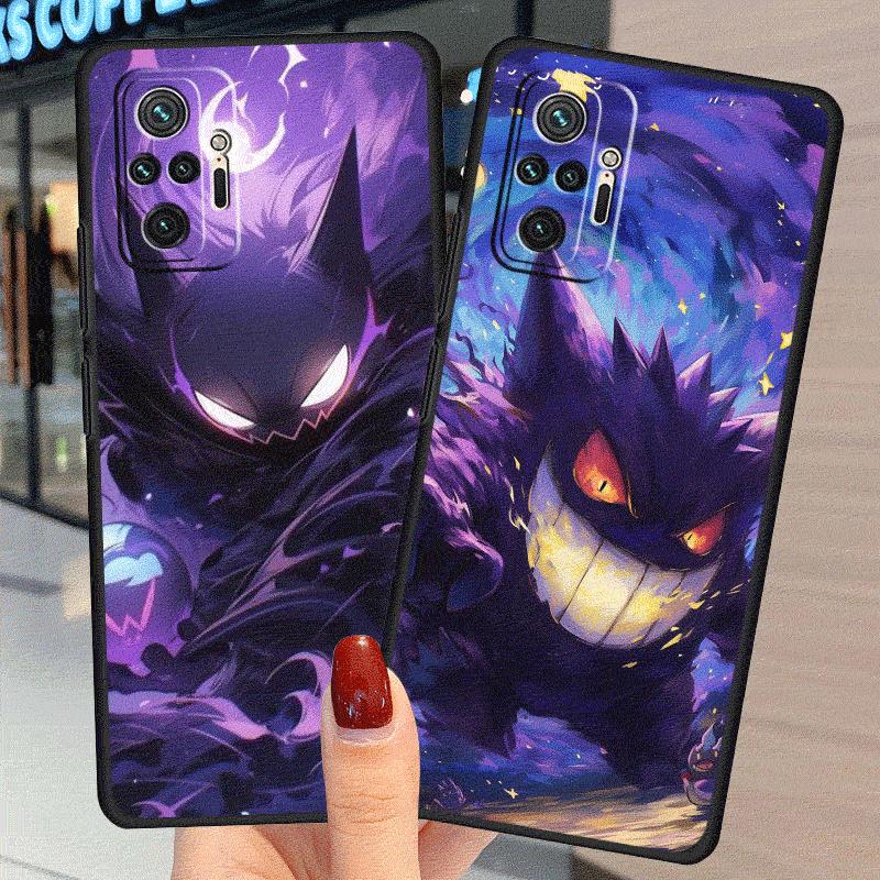 Pokemon Gengar Case For Xiaomi Redmi Note 12 10 5G 11 13 9 9S 8 Pro 13c 12 C 10 10C 9C 9A A1 K40 Pro Silicone Phone Fundas