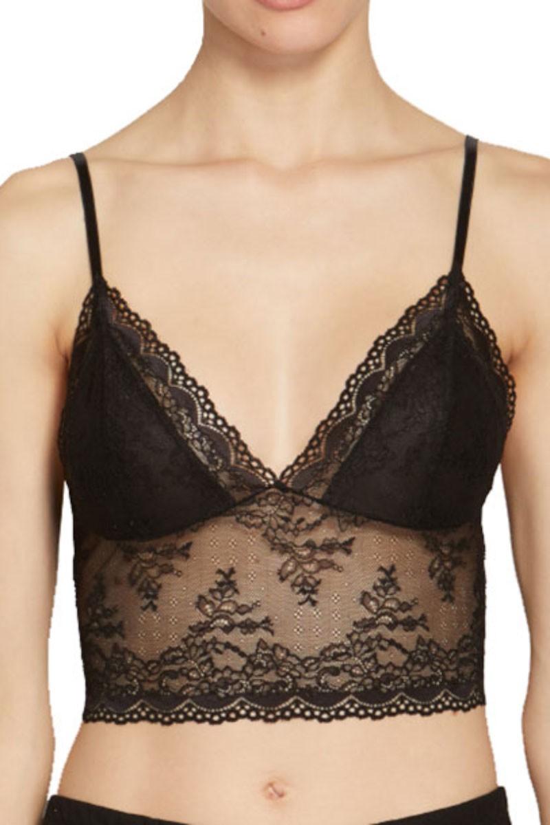 

Бюстгальтер із ущільненою чашкою Hanky ​​Panky (91483) 42(S) прозорий колір чорний