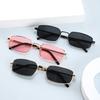 KLASSNUM Fashion Small Rectangle Sunglasses Men Women Vintage Square Driving Sun Glasses Luxury Brand Metal Frame Eyewear