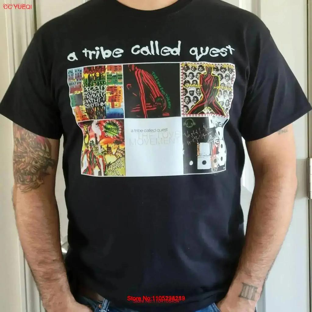 A Tribe Called Quest Album Collage T-Shirt vintage gewaschen Streetwear Mode Stilvoll Atmungsaktiv Weich Designer Kleidung Vielseitig