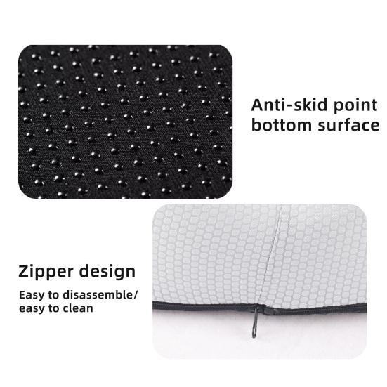 Sitzkissen für sitzende Personen Memory-Schaum Ischias-Linderungskissen Breites Hüftkissen für Büroangestellte Autofahrer Steißbeinschmerzlinderung