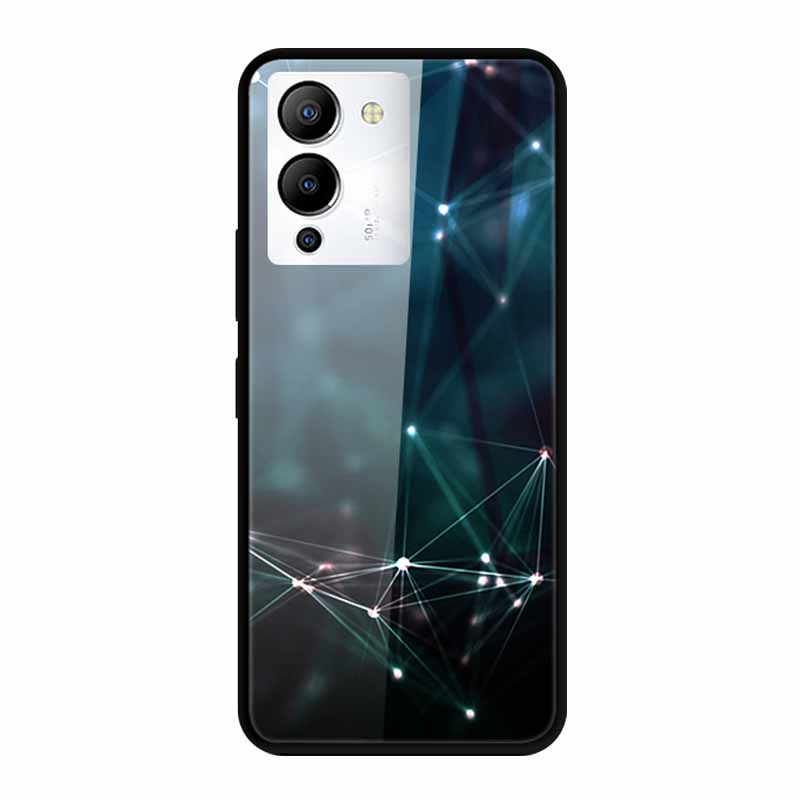 Luxury Shockproof Tempered Glass Back Cover Hard Case For Infinix Note 12 G96 Infinix Note 11pro 11s Protective Cool Phone Cover