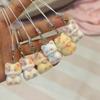 Kawaii Plush Cute Cat Keychain Flocking Animal Pendant Phone Lanyard Hanging Keycord Charm Key Chains DIY Accessories Girl Gifts