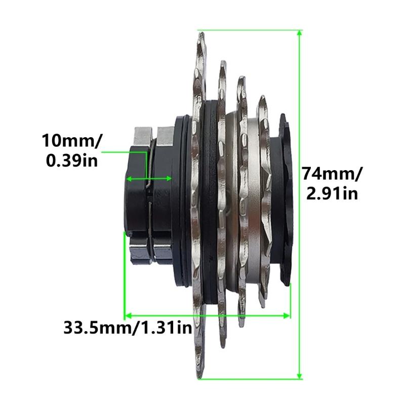 5 Speed Folding Bicycles Screw On Freewheels Conversion 9-11-13-15-18T Cassettes Sprocket Bikes Freewheels Replacement