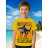 T-shirt Stampata 3D per Bambini Estate Brainrot Squalo con Scarpe per Uso Quotidiano Sport all'Aperto Top Comodi e Divertenti per Bambini