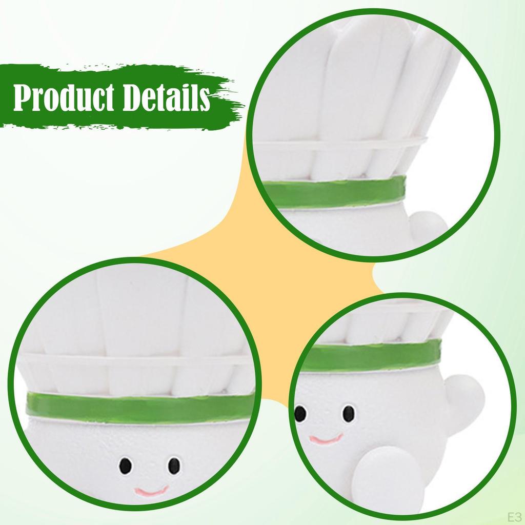 Small Face Planter Flower Pot Home Decor Sports Themed Creative Resin Plant with Drainage for