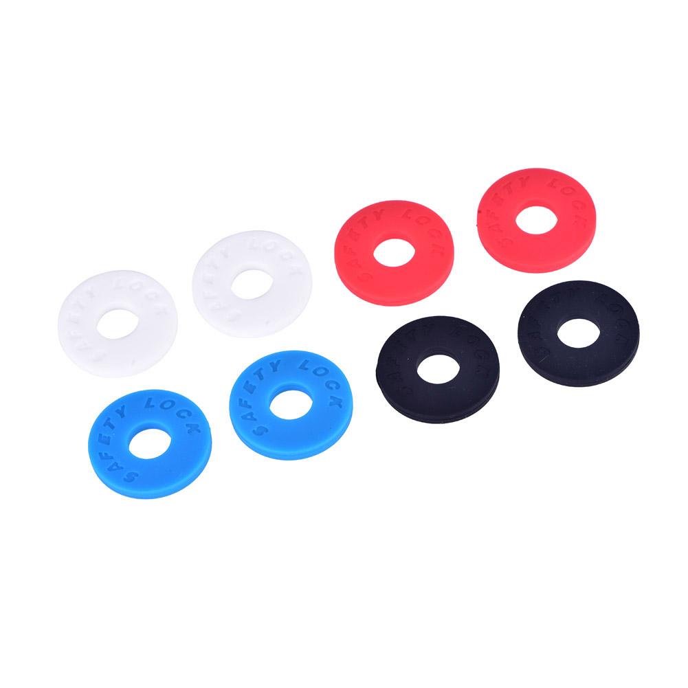 4 Pair Silica Gel Strap Locks Buckle for Acoustic Electric Guitar Bass