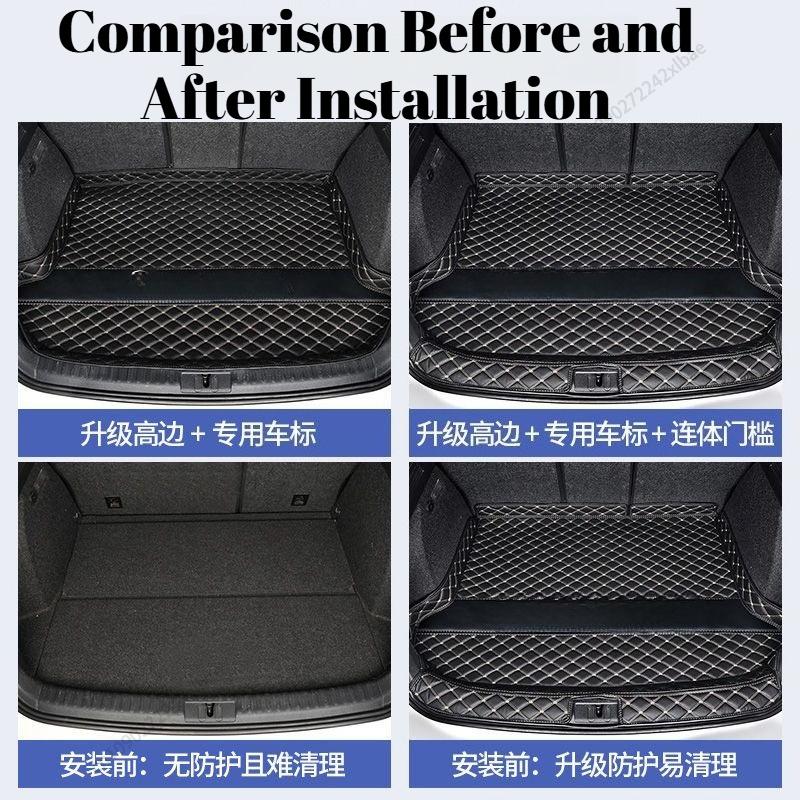 Main trunk mat for Skoda Octavia 4th 2020-2026 generation Integrated door sill Interior Accessories Cargo Liner car durable