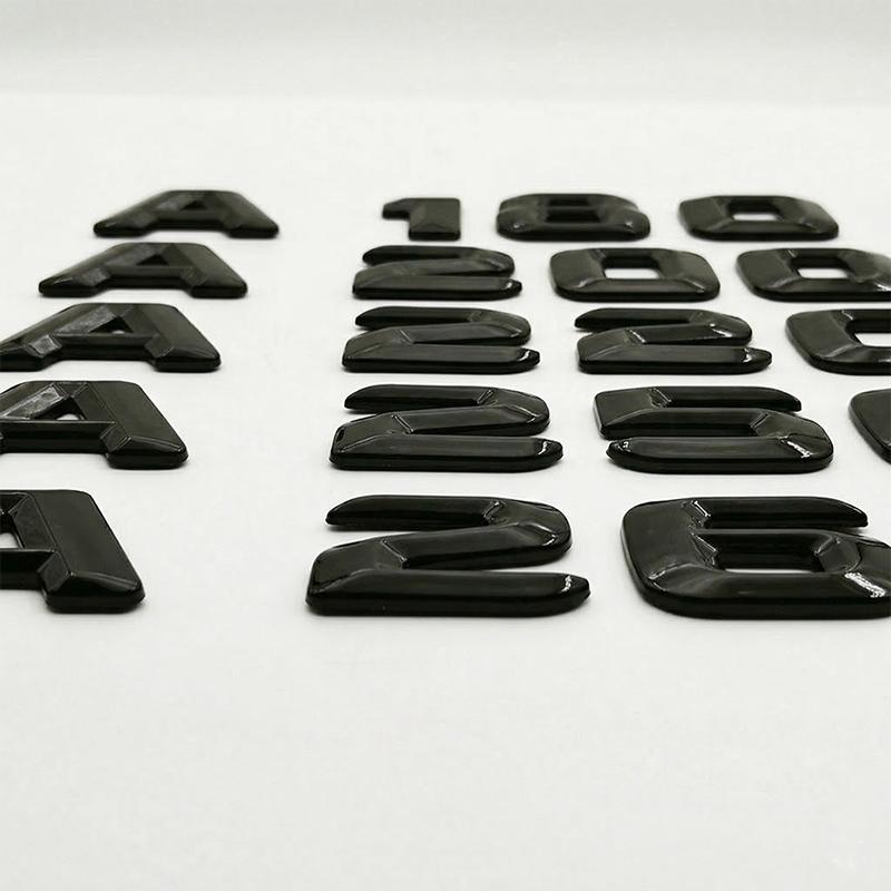 Glossy Black 3D Car Rear Trunk Emblem Badge Letters Decal For Benz A Class W176 W177 A180 A200 A220 A250 A260 Accessories