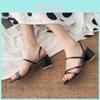 Womens Flat Sandals With Thick Heel For Summer Casual Wear