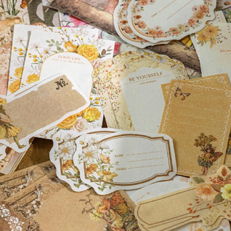 Garden Post Office Collection Paper Material DIY Handbook Collage Journal Notebook Scrapbook Envelope