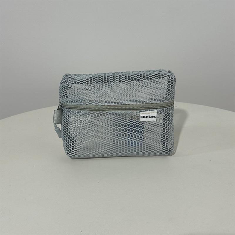 Women s Portable Mesh Cosmetic Bag - Lightweight, Large Capacity Travel Toiletry Storage