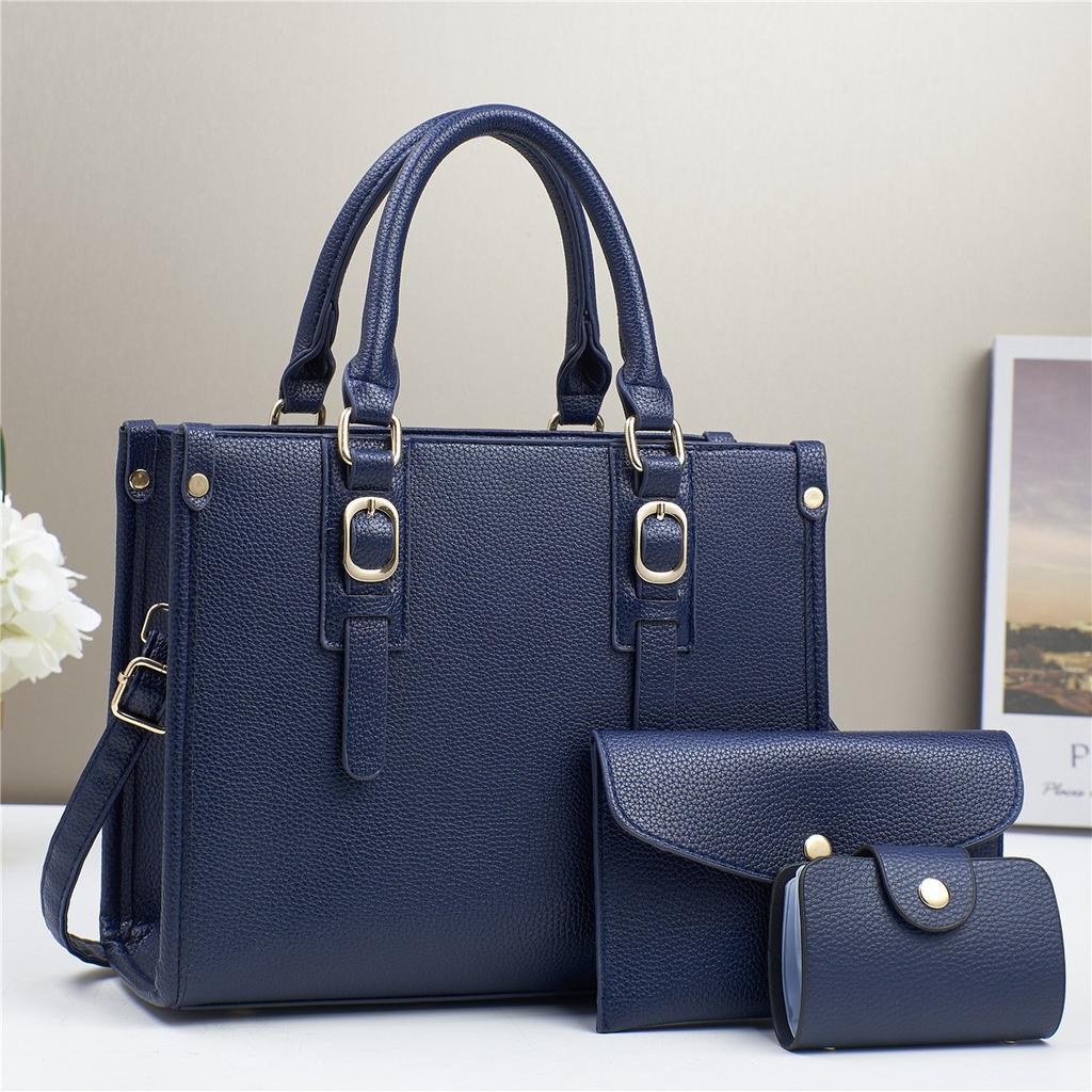 Mother and Child Bag Three-piece Texture Handbag Fashion Shoulder Bag Women's Bag Quality