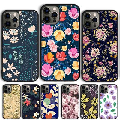 Vintage Leaf Flower Coque Shell For iPhone 17 Air 15 16 14 13 12 Pro Max 11 Pro Max Plus Phone Case Cover