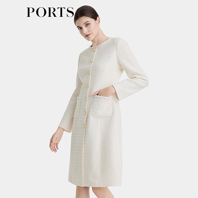 Ports Women's Autumn/Winter Braided Edge Tweed Dress