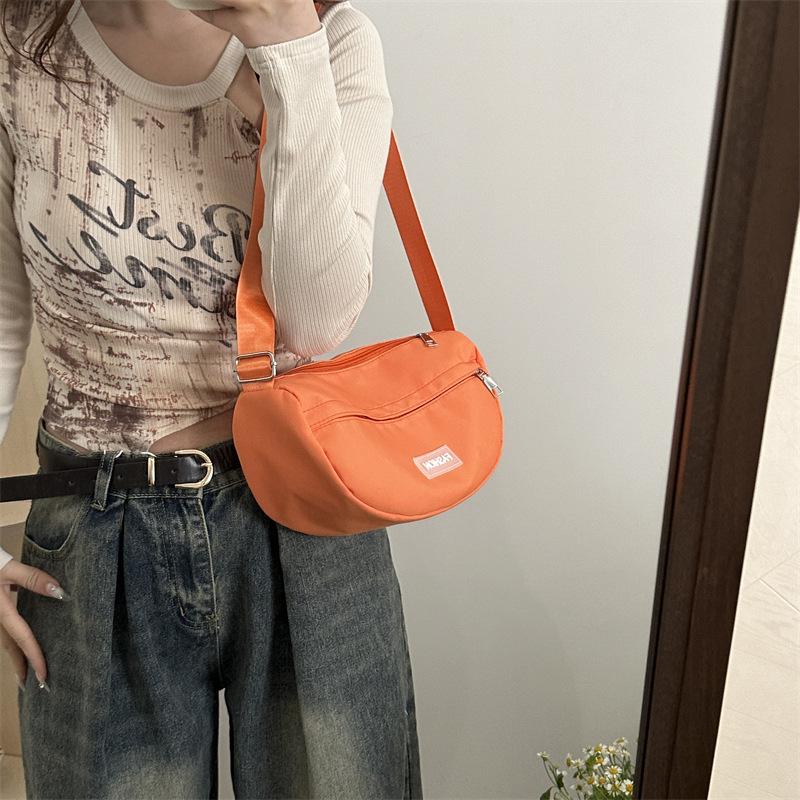 Large Capacity Fashionable Casual Bag Spring New Fashionable One Shoulder Crossbody Bag Korean Style Versatile Dumpling Bag Women's Bag