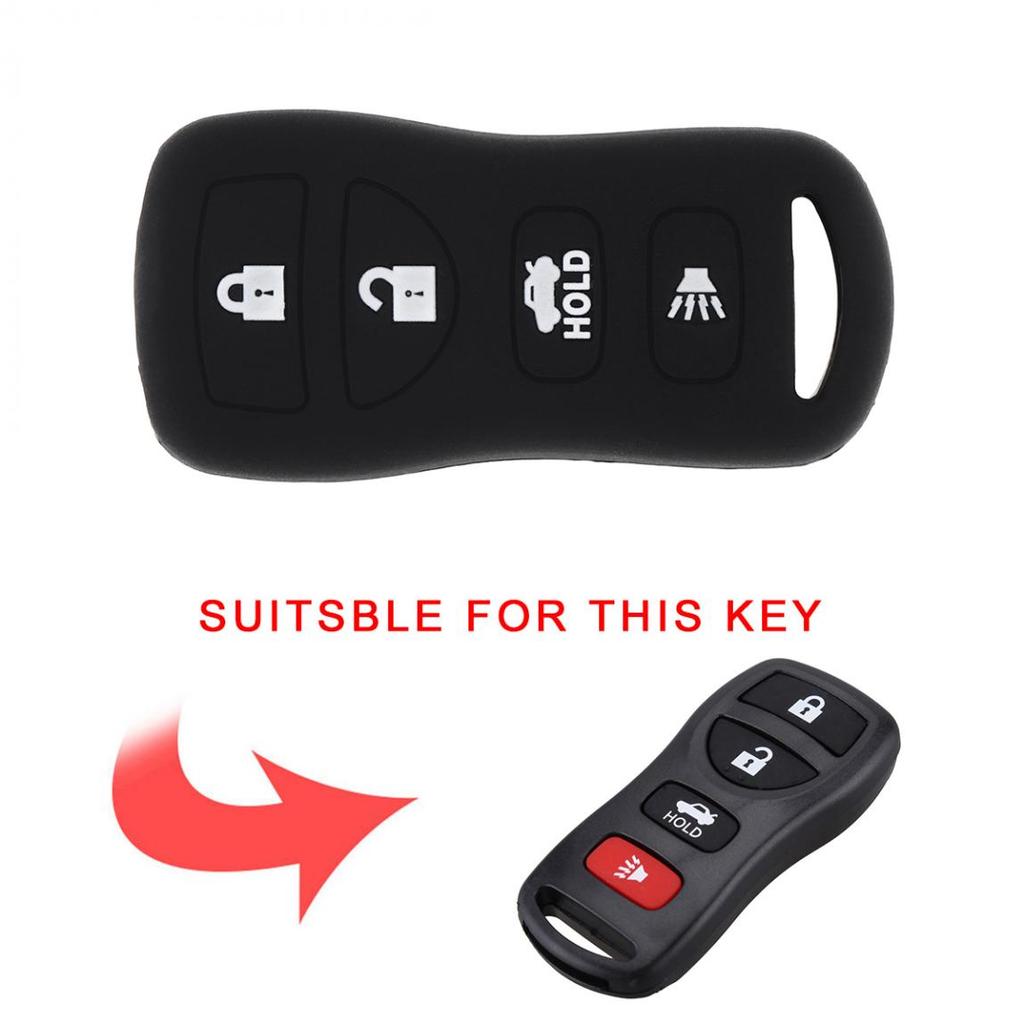 4 Buttons Soft Silicone Auto Car Key Case Cover Protector Holder Fit for Infiniti EX35 FX45 G35 I35 Q45 QX56 350Z Armada NissanGood product