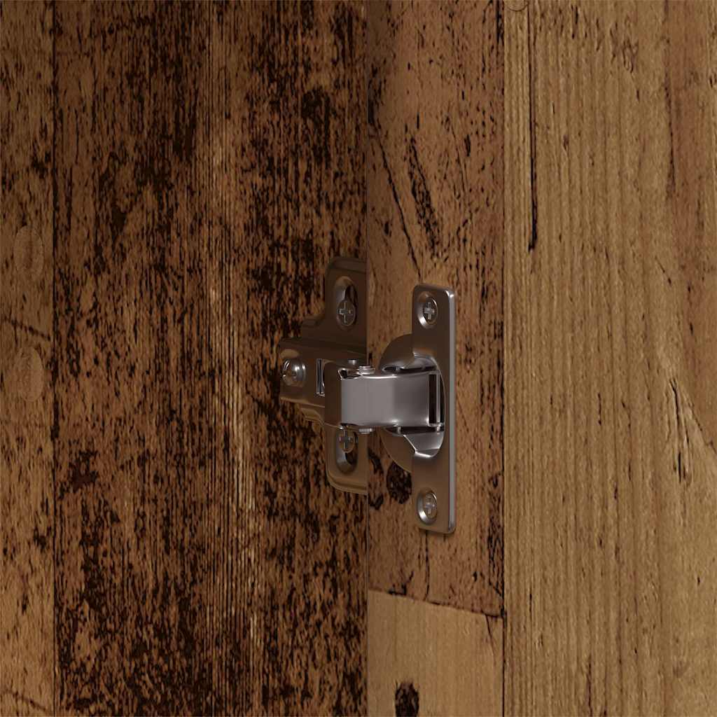 Wardrobe with Shelf Reclaimed Wood Look 55 x 25 x 189 cm Engineered Wood