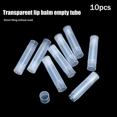10Pcs 5G Empty Lip Gloss Tubes Lipstick Jars Balm Tube Cap Container Travel Makeup Tool Lip Balm Cosmetic Containers