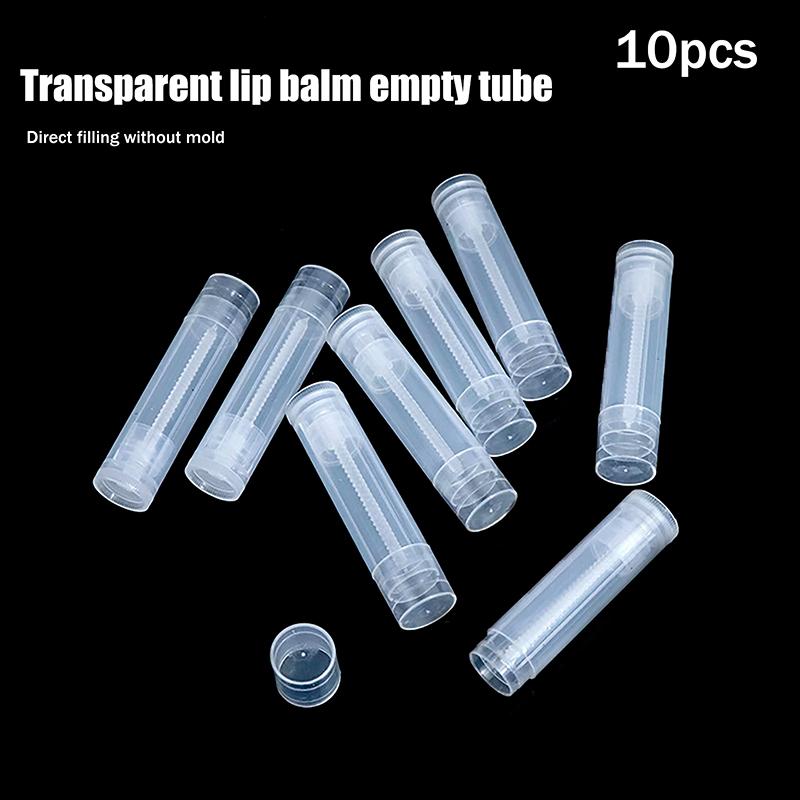 10Pcs 5g Empty Lip Gloss Tubes – Sterile, Refillable Containers for Lipstick, Lip Balm, and Cosmetic Applications