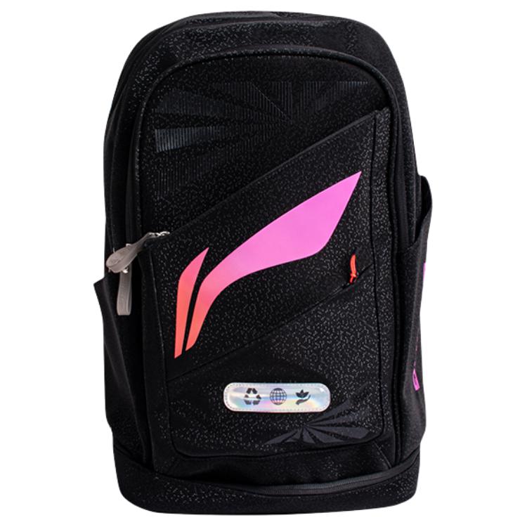 Li-Ning Fashion Casual Large Capacity Versatile Backpack Unisex Backpack Black ABSV347-1 Black