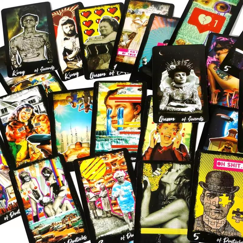Das Bad Ass Tarot Deck 78 Karten Deck Wahrsagerei Spiel Wahrsagewerkzeuge für Anfänger