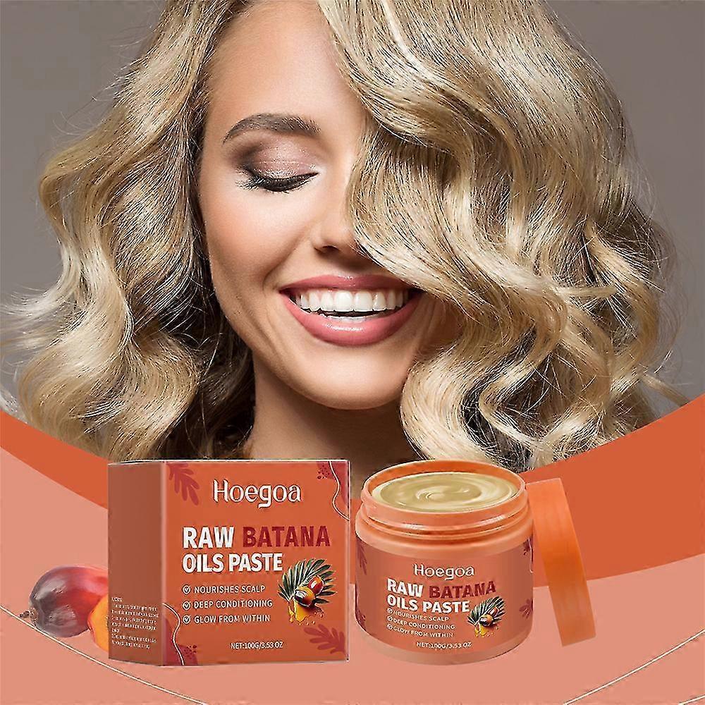 Batana Oil for Hair Growth - Natural Batana Oil from Honduras for Thick and Strong Hair, Nourishes Scalp & Split Ends, Anti-Frizz Care