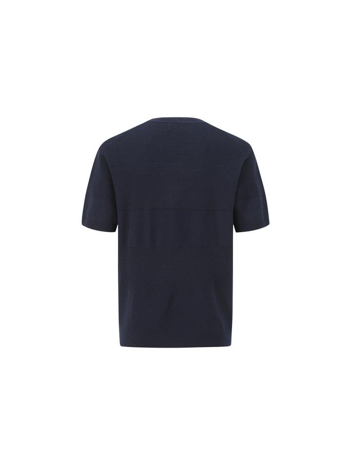 ZIOZIA Men'S) Miracle Block Knit Short Sleeve Sweater_Aaf2Er1102Nv
