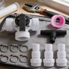3 Pieces 1.5 Inch Pool Diverter Valve Self-Lubricating 3 Way Pool Valve Chemical Resistant Long-Lasting For Filtration System