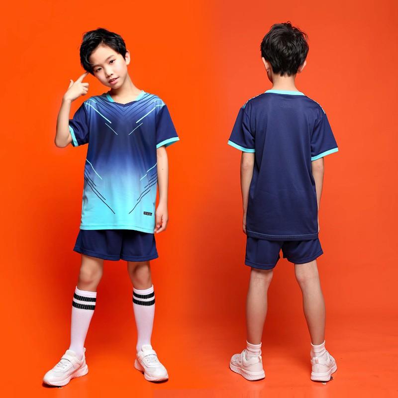 Kids Badminton Table Tennis Uniform Set Boys Girls Sports Training Competition Jersey Custom Print