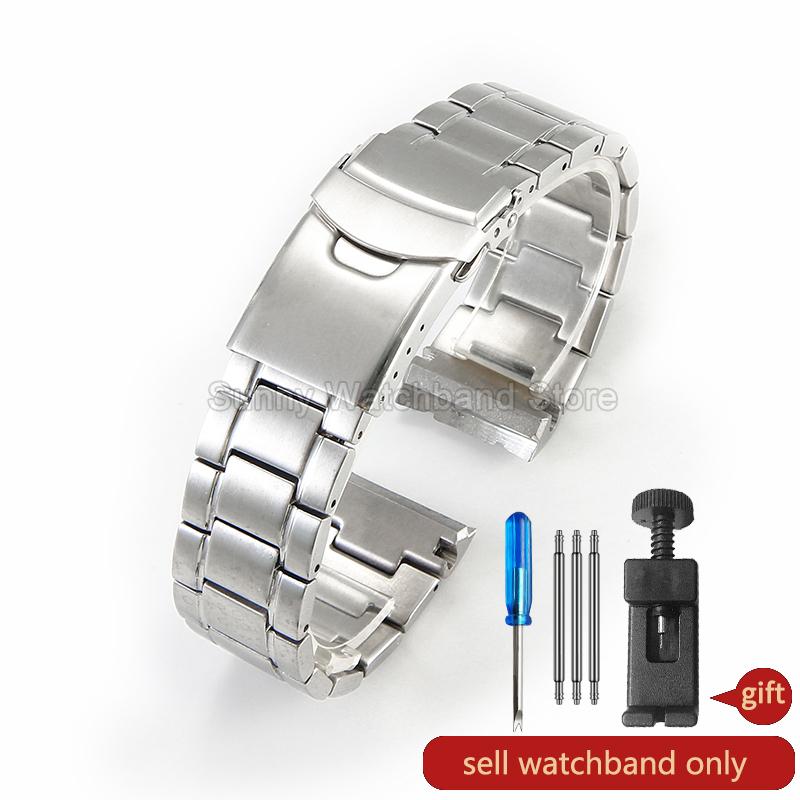 

Для Seiko PROSPEX Браслет из нержавеющей стали SRPE99K1 SRPC91J1 22 мм Изогнутый интерфейс Складная застежка Коррозионностойкий Прочный 22mm