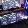 Computer Cute Anime Girl Keyboard Mat PC Rubber Accessories Locking Edge Tabletop Carpet Large Hololive Laplus Darkness Mousepad