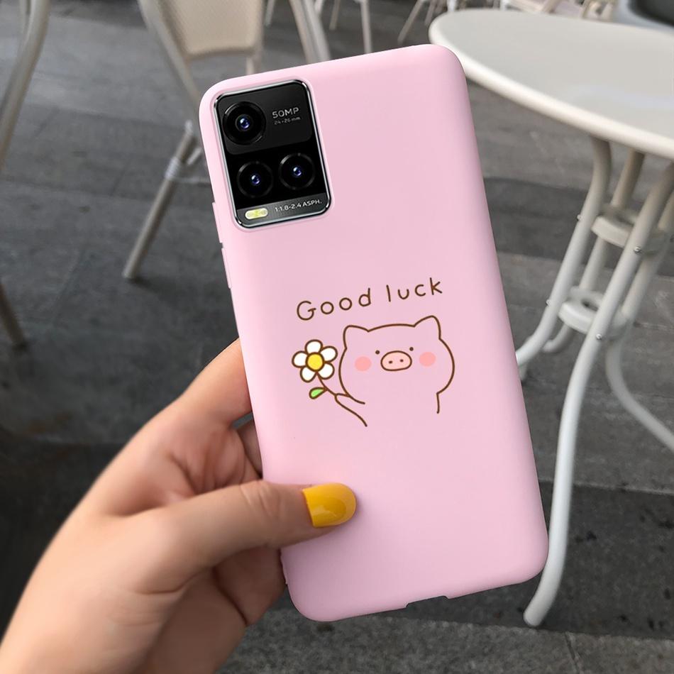 Cartooon Phone Case For Vivo Y21 2021 Y21S Y 21 V2110 V2111 Candy Silicon Case Back Cover For Vivo Y33S Y 33S V2109 Shell Funda