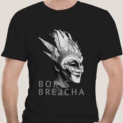 Male Hip-hop Summer Fashion T  Hipster  Sleeve TopCasual  Cool Short Men Tee Shirt  Boris Brejcha Dj Mask Tshirt Harajuku