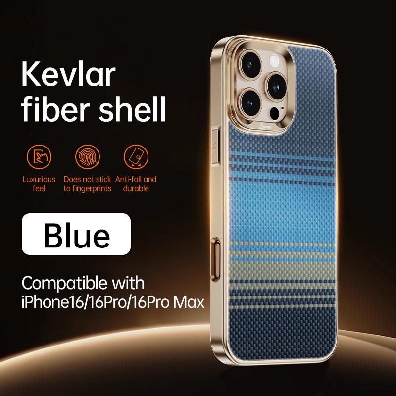 

Ultrathin Carbon Fiber Magnetic Case For iPhone 16 15 14 Pro Max Magfit Cover For Magsafe Accessories Hot Sales iPhone 15 синій